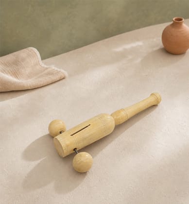 Handcrafted Lacquerware Wooden Chatkora Rattle Toy
