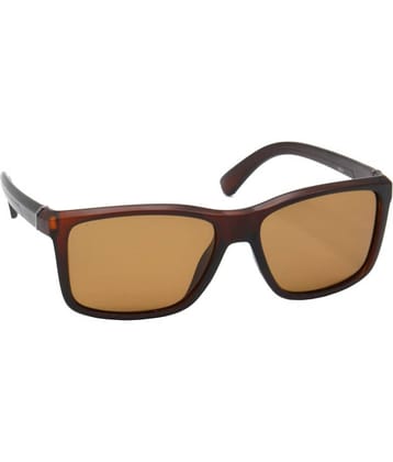 RED LEAF Copper Rectangular Sunglasses ( Pack of 1 )