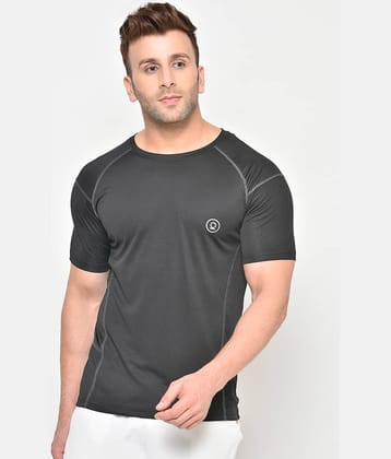 Chkokko - Grey Polyester Regular Fit Men's Sports T-Shirt ( Pack of 1 )