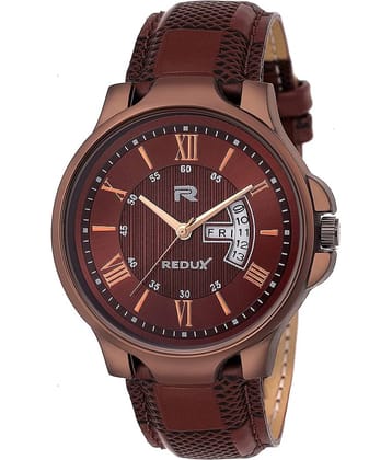 Redux - Brown Leather Analog Men's Watch