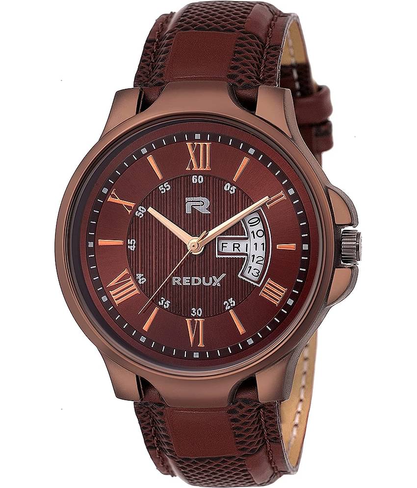 Redux - Brown Leather Analog Men's Watch