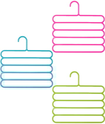 Plastic Multifunctional Hangers ( Pack of 3 )