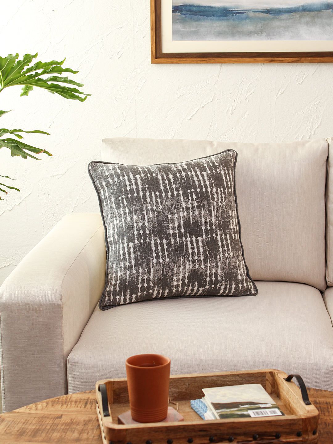 Malaguni Cushion Cover (Grey) - Medium