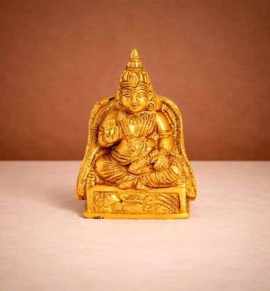Handcrafted Brass Kuber Maharaj Idol – Gold Finish