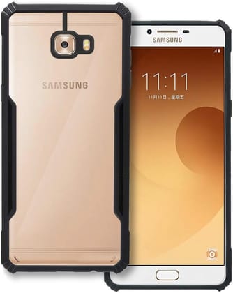 PLUGTECH Slim Shockproof Case | Matte Black Soft | Drop Protection | Precise Cutouts | Premium Mobile Cover for Samsung Galaxy C9 Pro