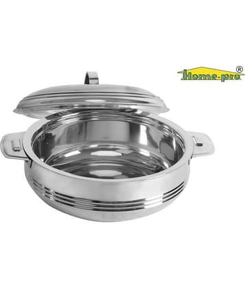 HomePro - High grade Stainless Steel Designer Sonata Casserole & Serving bowl 2500ml | Hotpot | Double wall insulated | hot and cold | Keeps food fresh | Food safe