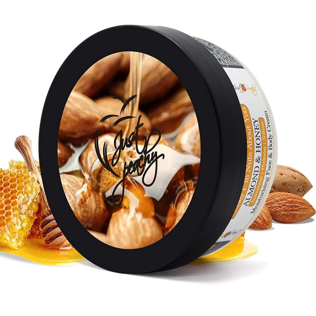 Just Peachy Honey Im Nuts About You Honey And Almond Face And Body Cream Enriched With Tea Tree And Sunflower Oil 200Gm