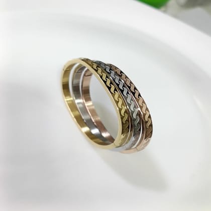 Set of Three Stainless Steel Unisex Kada- STKD 4145