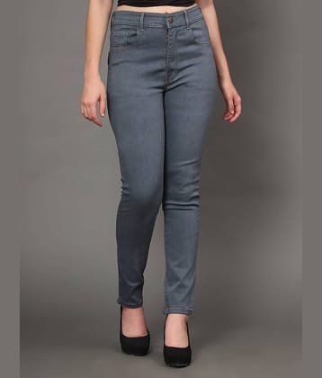 AngelFab - Grey Denim Skinny Fit Women's Jeans ( Pack of 1 )