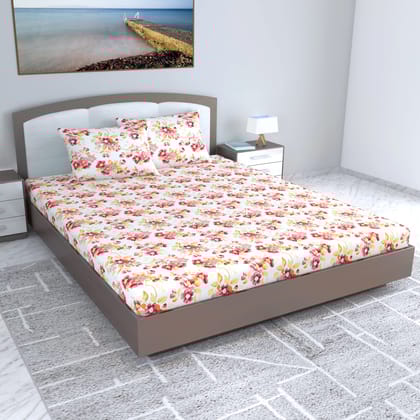Rosy Retreat Elegant King Size Bed Bedsheet-King / Rosy Retreat / FL-2013-KB