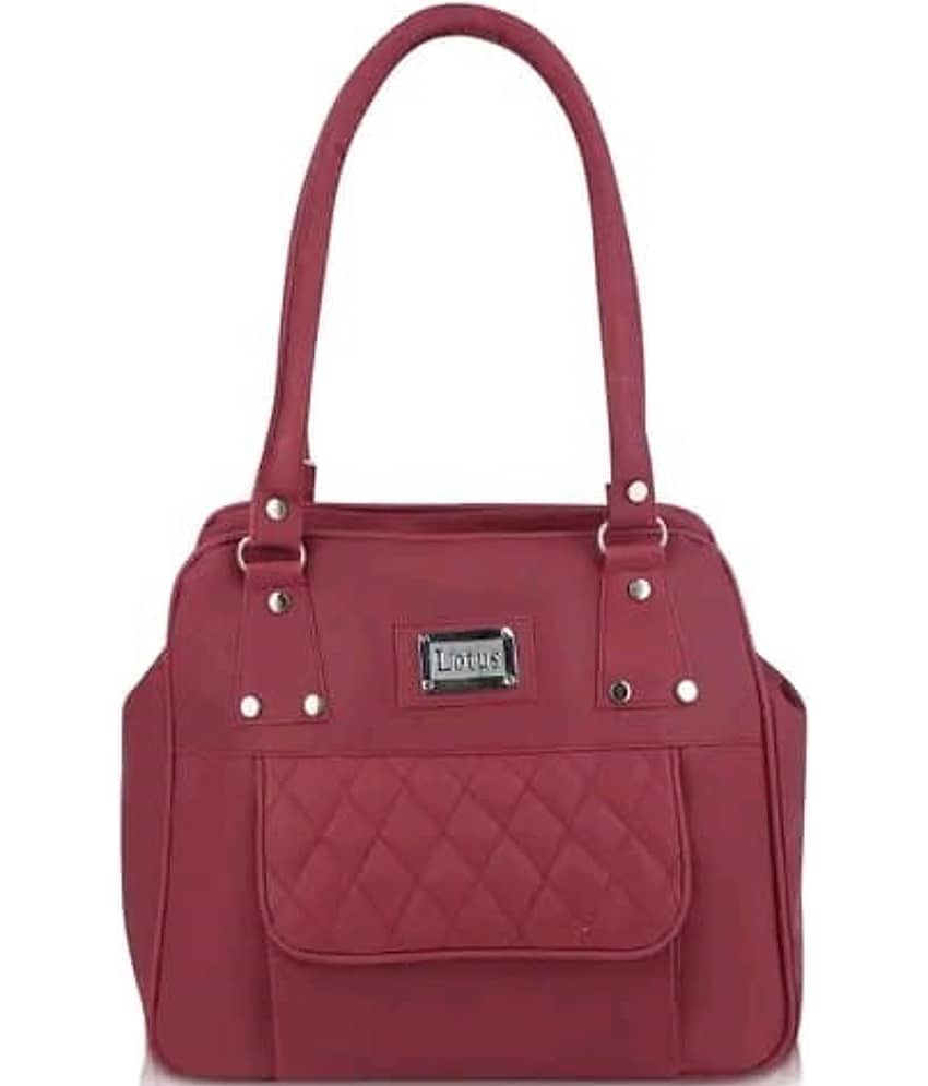 The monaina crapt Shoulder Bag PU Set of 1 ( Maroon )