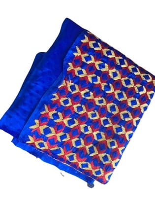 Phulkari Stitched Saree 