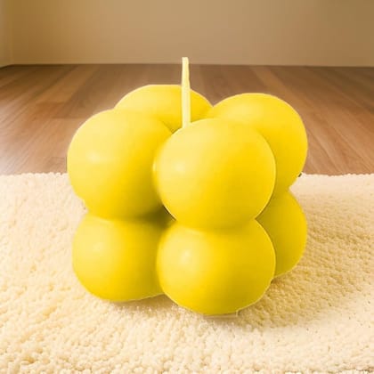 SS Enterprise Organic Soy Wax Bubble Candles, Scented Aromatic Fragrance, Smoke-Free Pillar Candles, for Home Decor, Weddings, Birthdays, Housewarming, Baby Showers, Anniversaries