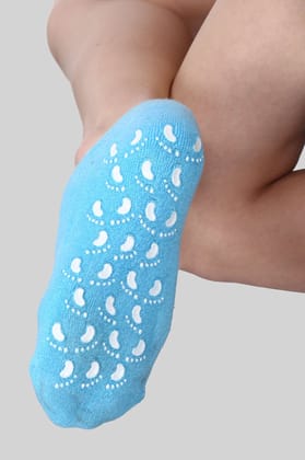 Aktive Life Moisturizing Gel Heel Socks with Botanical Gel Pad for Dry Hard Crack and Pain Relief for Men and Women (Free Size)