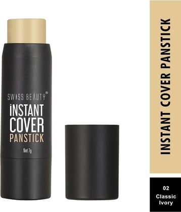 Swiss Beauty Instant Cover Panstick Stick Concealer Ivory 7 mL
