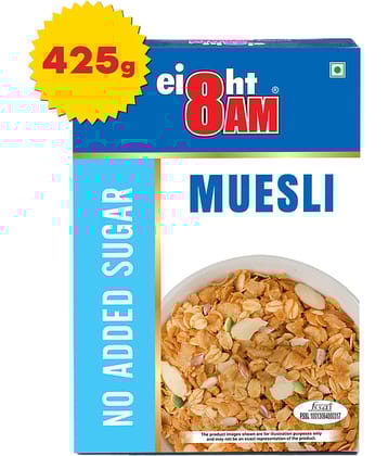 8AM Almond Sugar free Muesli 425 gm