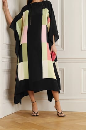 Galaxy Silk Kaftan Dress