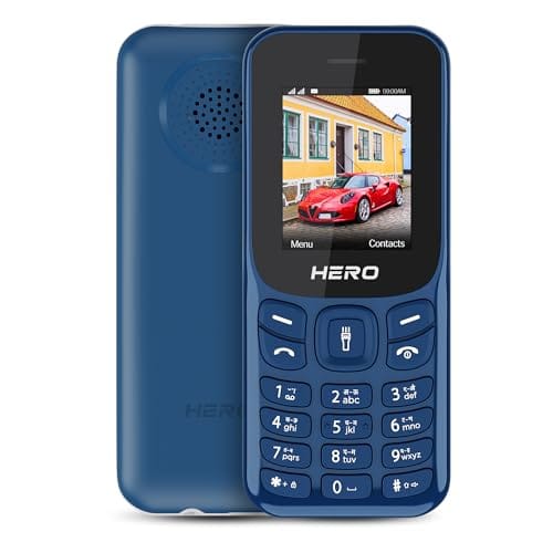 Lava Hero Shakti 2025 Dual Sim Keypad Mobile Phone (with Vibration Alert) | 1.8" Display | Super Saving Battery Mode | Stylish Design | Number Talker | (Dark Blue) 