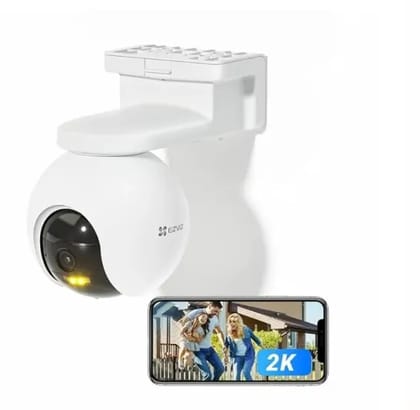 EZVIZ HB8-4G SIM-Enabled Battery-Powered Pan & Tilt Outdoor Camera, 2K+ / 3MP clarity with complete 360 coverage, human motion detection, Robust