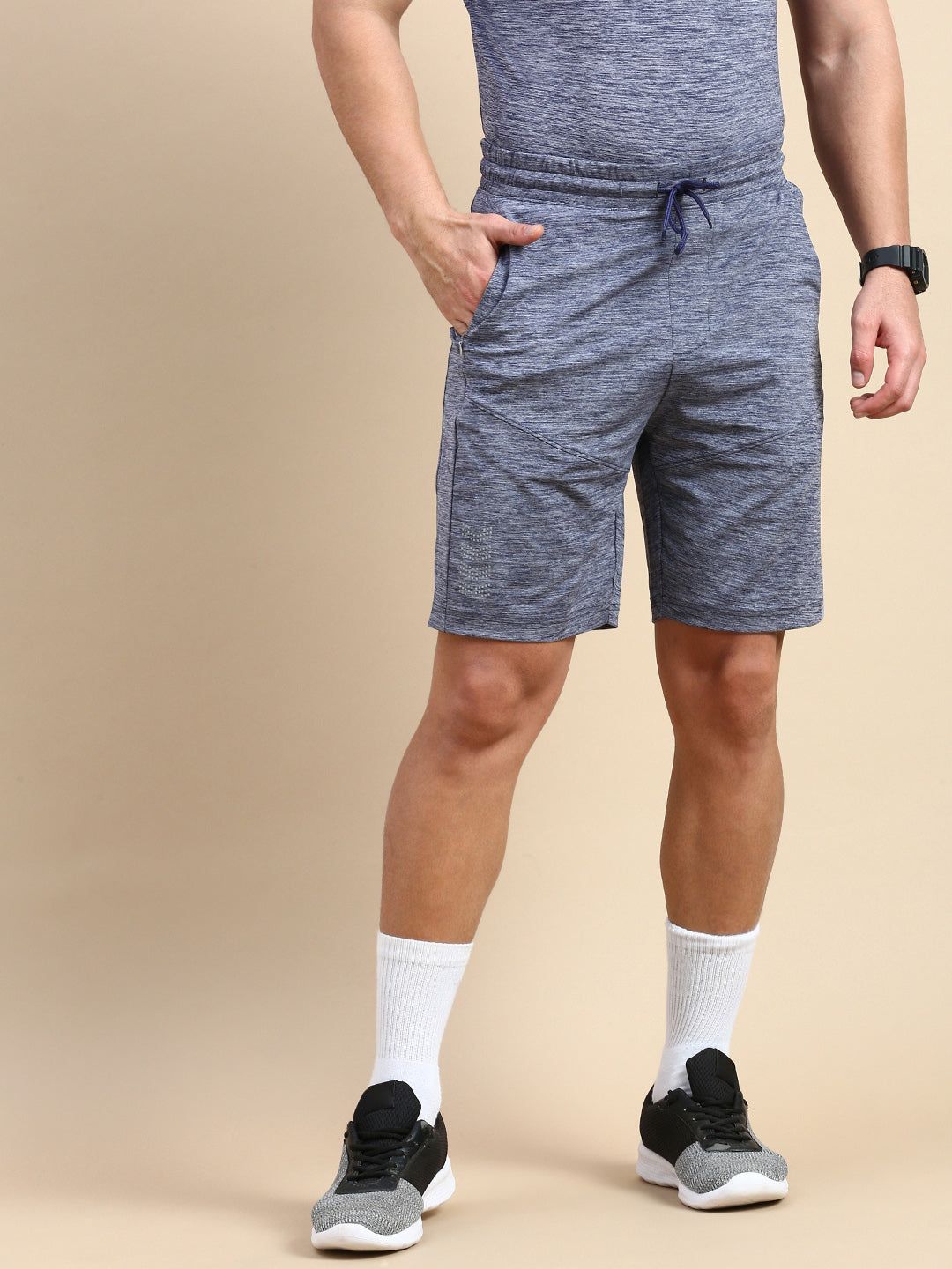 Classic Polo Men's Bottom Polyester Grey Slim Fit Active Wear Shorts | GEN-X-SHORTS-03 C