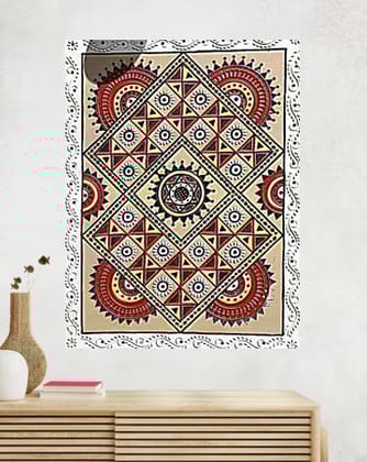 Decorative Geometric Tapestry Lippan Art, 36 Inch x 48 Inch