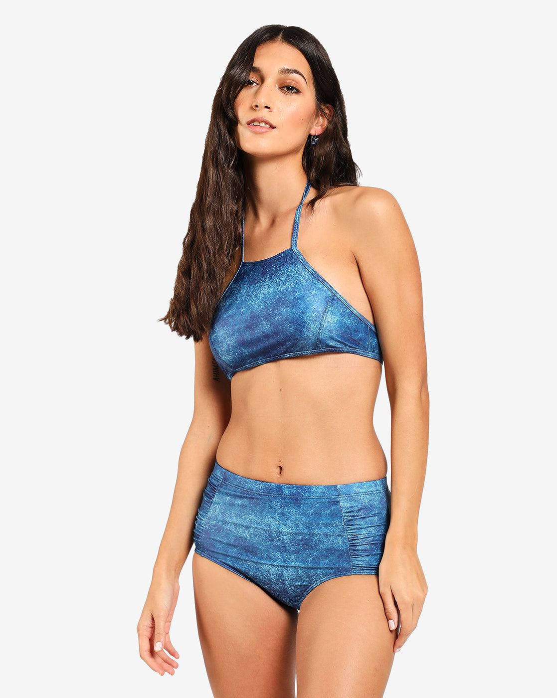 Halter Neck 2 Piece Swim Set-S