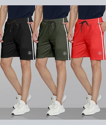 Ardeur Multi Cotton Blend Men's Shorts ( Pack of 3 )
