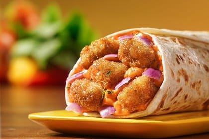 Chipotle Veg Fingers Burger Wrap Chipotle Veg Fingers Burger Wrap