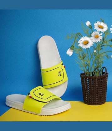 PERY PAO Yellow Men's Slide Flip Flop