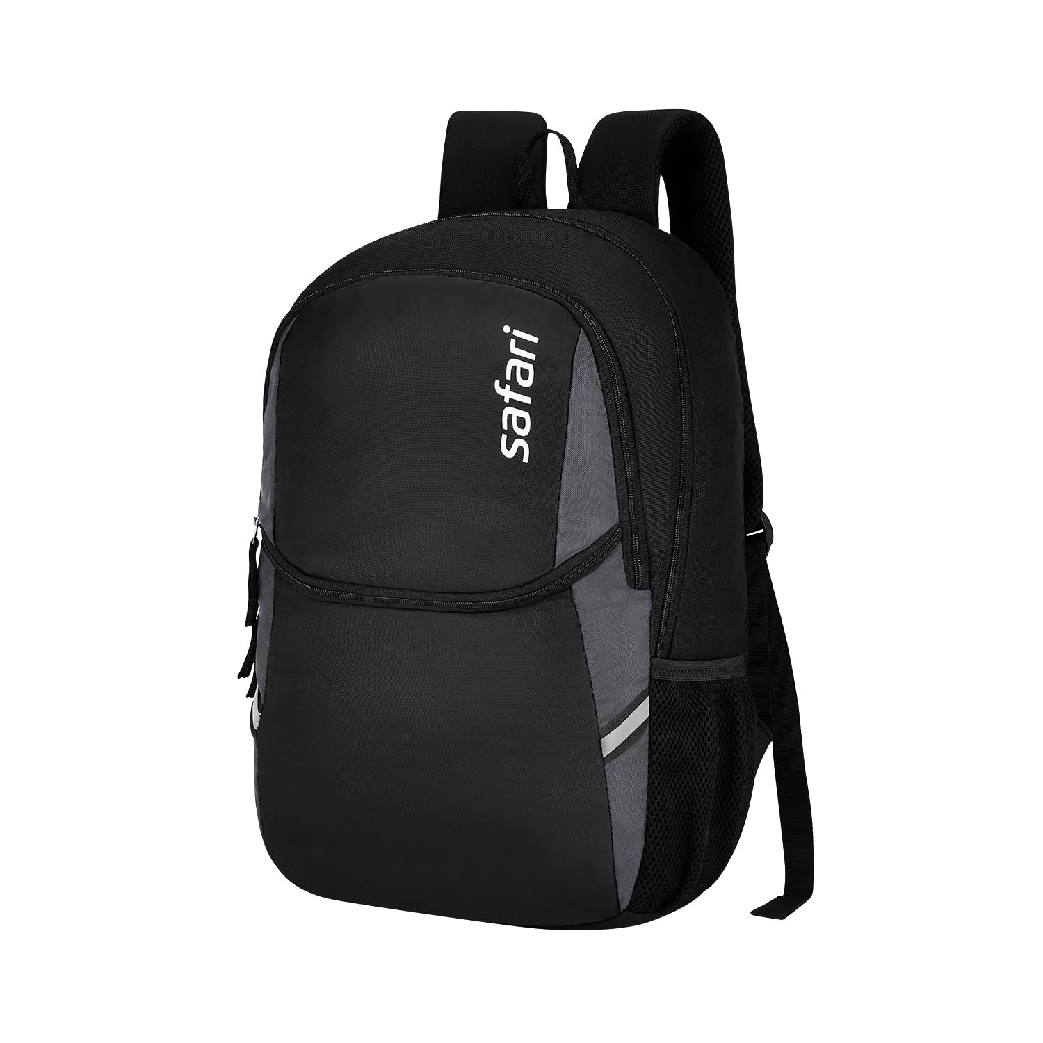 Nudge Laptop Backpack for men & women, school bag for boys and girls, college bag, office bag, travel bag, 3 compartments, Bottle holder, Front pocket, Color Black