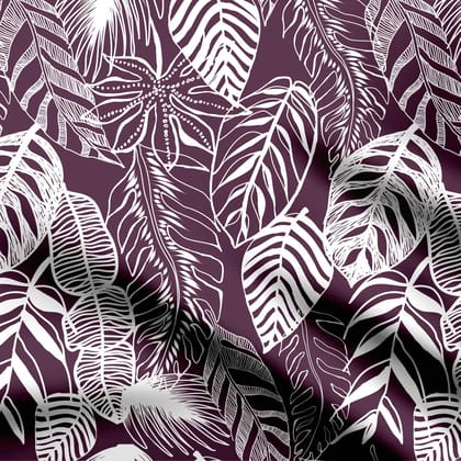 Allover leaves-Cotton