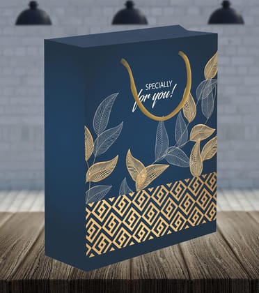 Premium 200 GSM Matt Lamination 3D Leaves Paper Gift Bags, Ideal for Birthday Return Gifts, Wedding Gifts, & Gifting on Special Occasions (Size: 12.5 x 10.25 x 4 inch) -  5