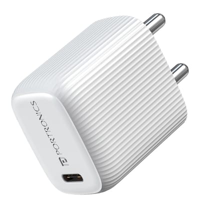 Portronics Adapto 20X 20W USB Type-C PD Fast Charger | Power Delivery Wall Adapter | Super Fast Charging Charger for iPhone 17/16/15/14/13/12 Series, Samsung Galaxy, Google Pixel, OnePlus, iPad & All Type-C Devices (Random Color) Portronics Adapto 20X 20W USB Type-C PD Fast Charger | Power Delivery Wall Adapter | Super Fast Charging Charger for iPhone 17/16/15/14/13/12 Series, Samsung Galaxy, Google Pixel, OnePlus, iPad & All Type-C Devices (Random Color)