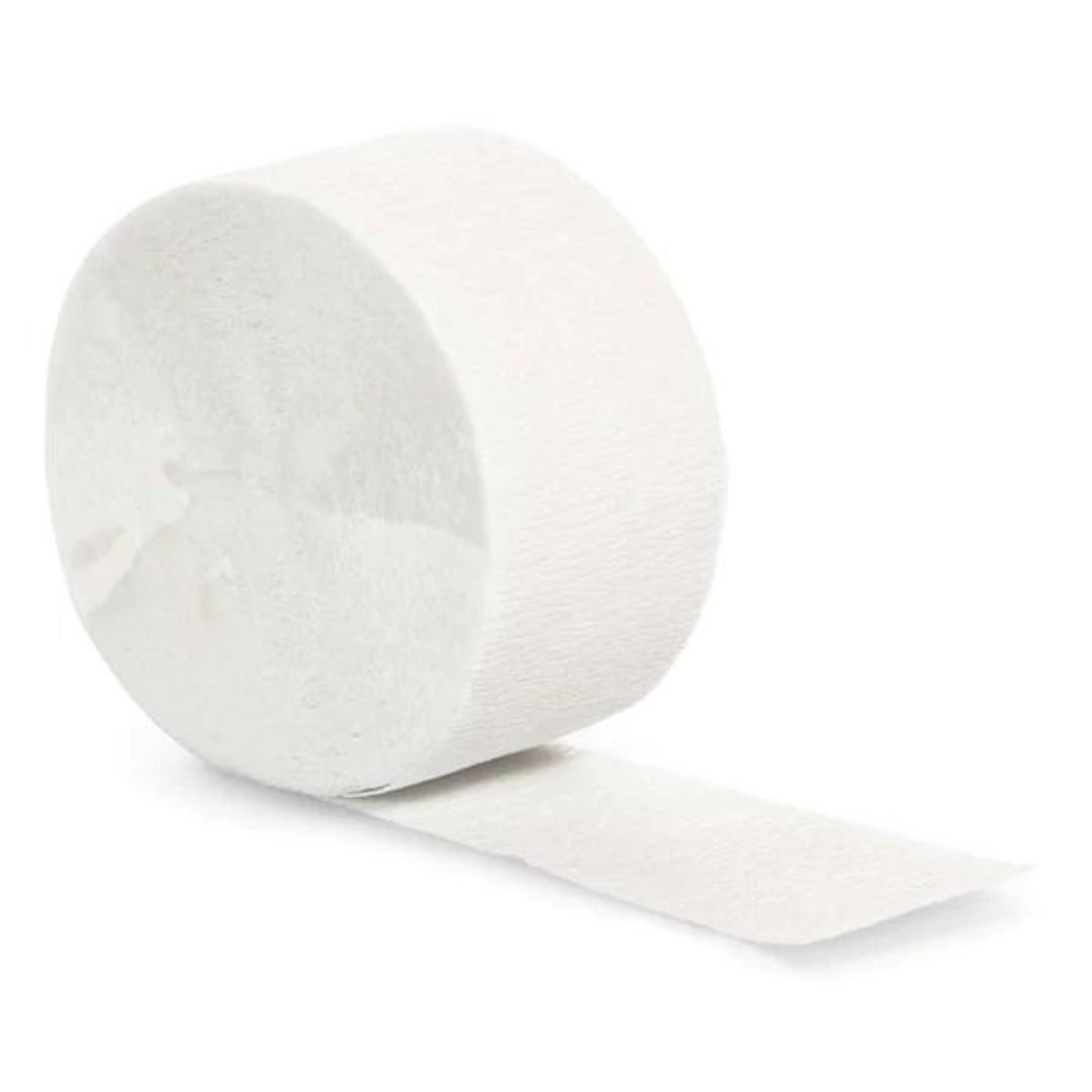 Crepe Streamers White - 4PC