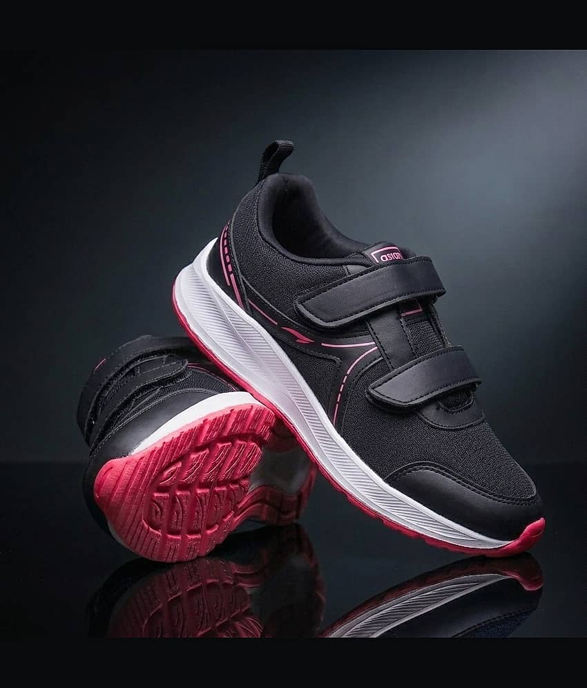ASIAN - MERCURY-26 WELCRO Black Women's Running Shoes