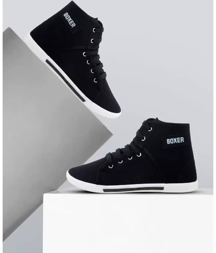 hotstyle BOXER Black Men's Sneakers