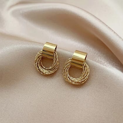 Golden Classic Hoop Earrings