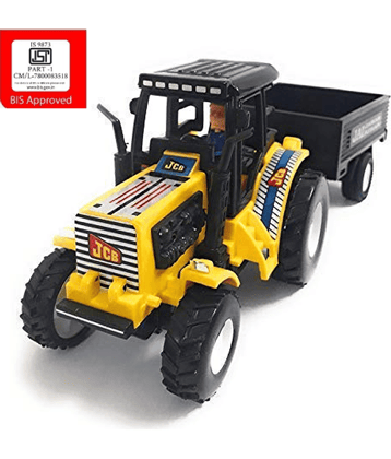 New Farmer Tractors with Trolley Toy Pull Back Toy for Kids (Multi)