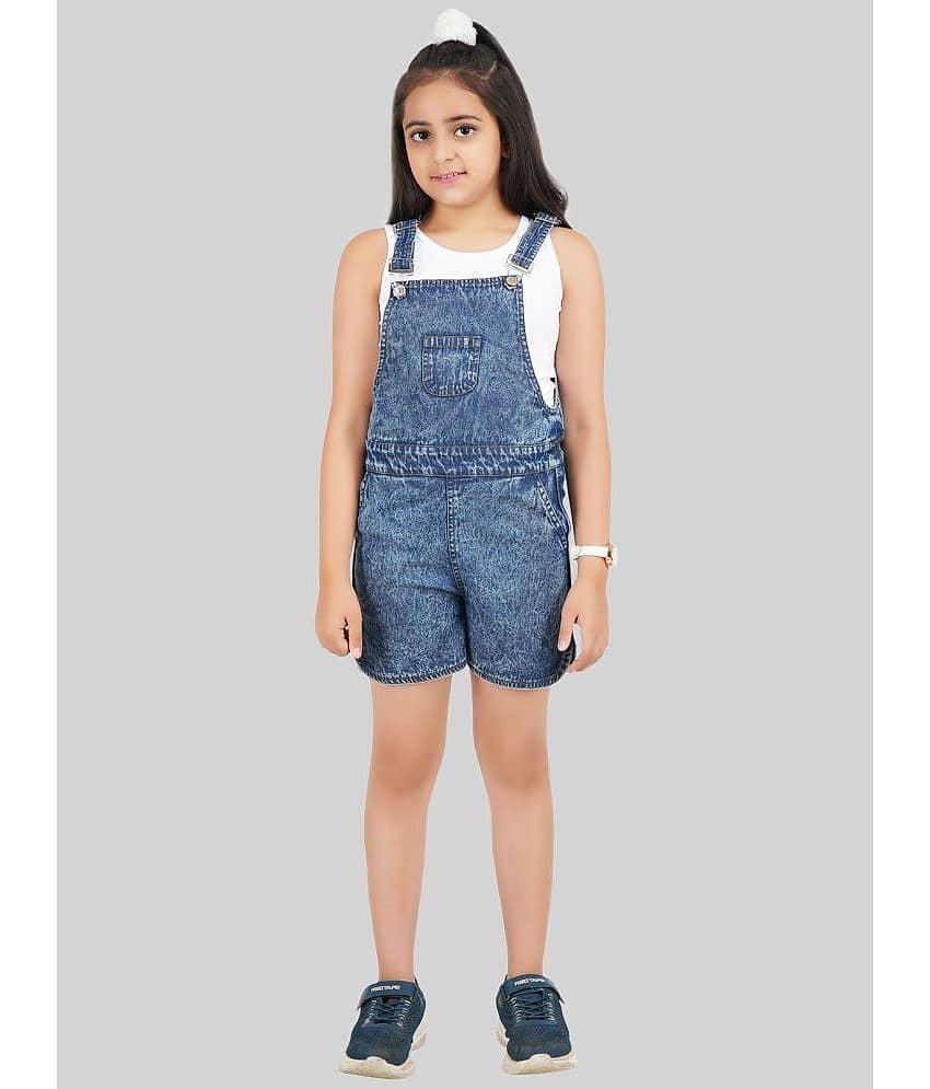 Being Naughty Girls Denim Dungarees ( Pack of 1 , Blue )