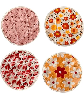 4 Pieces Roti Cover/Chapati Cover/Roti Rumals (Multicolour)