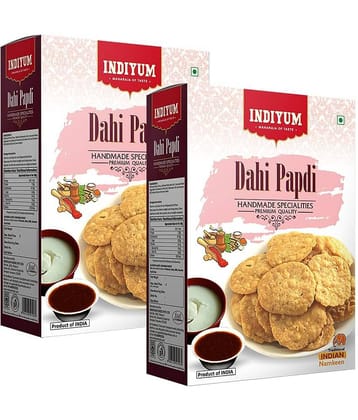 Indiyum Snack Combo Pack Dahi Papdi 250gm (Pack of 2)