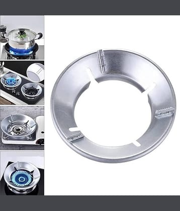 iview kitchenware Dark Grey Aluminium Gas Stove Cover Saving Burner Stand ( Set of 1 )
