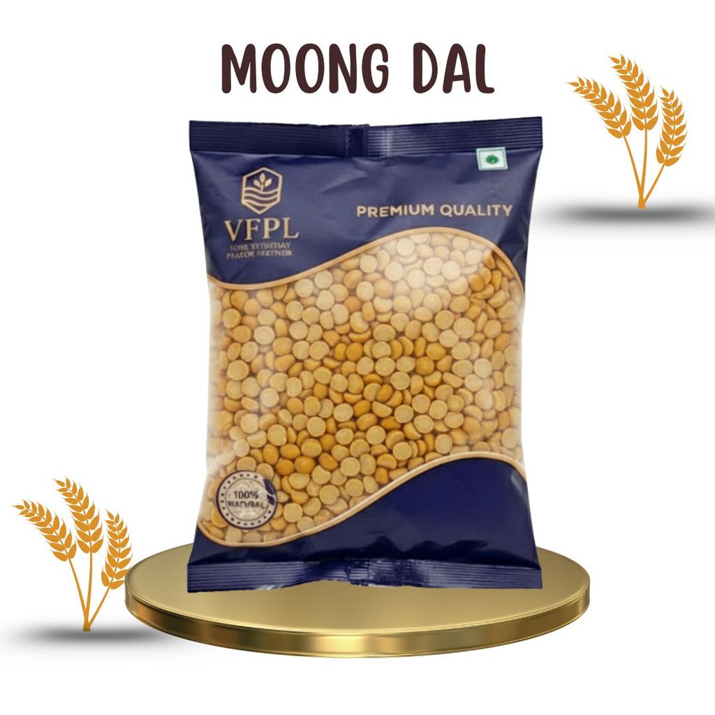 VFPL | Premium Moong Dal (500 gm) – 100% Natural Mung dal & Unpolished | High Protein, Easy to Cook, Hygienically Packed | Perfect for Daily Indian Cooking