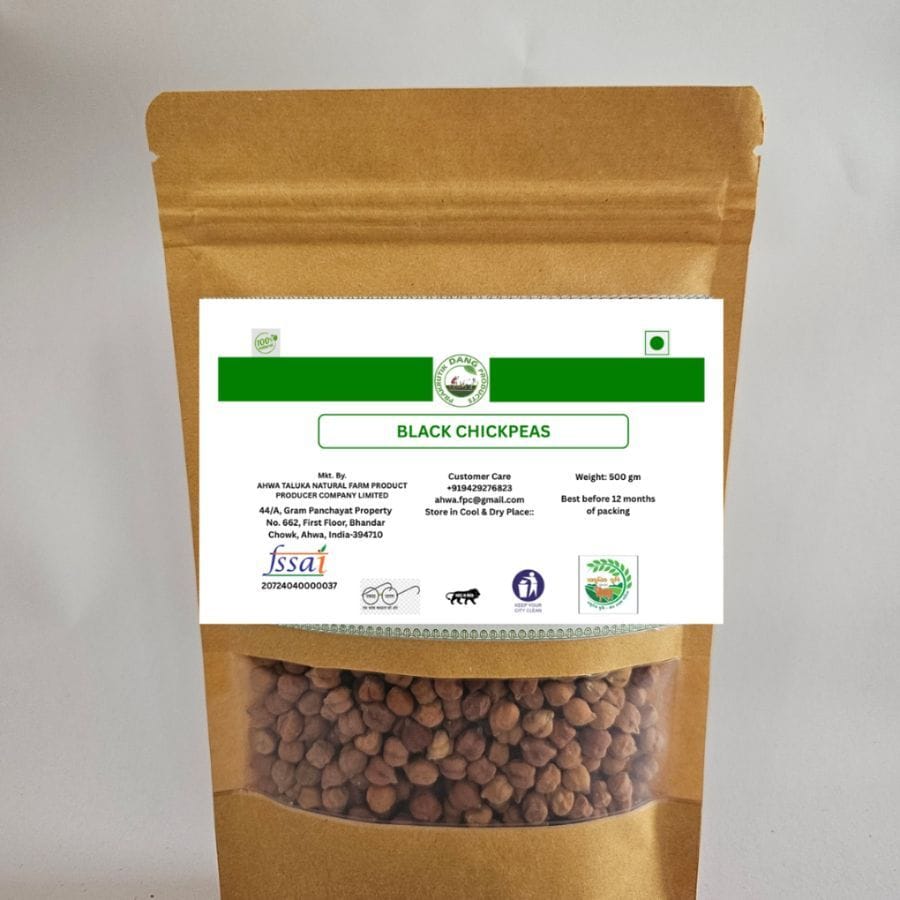 Black Chickpeas - 500 gm - 500 gm - One pack of black chickpeas