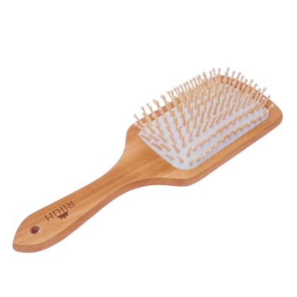 Bamboo Wood Paddle Hair Brush-Pack of 1