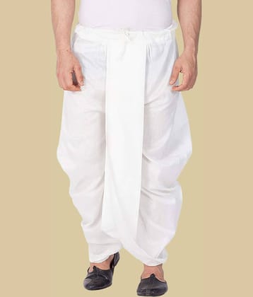GN hub - Off White Cotton Blend Men's Dhoti ( Pack of 1 )