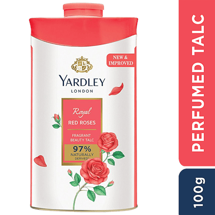 Yardley London Royal Red Rose Perfumed Talc, 100 G Yardley London Royal Red Rose Perfumed Talc, 100 G