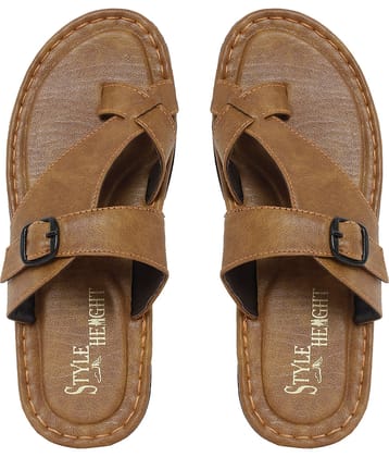 Style Height Tan Flip Flops