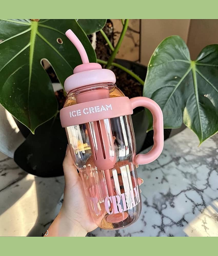 Weizny Pink Plastic Infuser Water Bottle 1300 mL ( Set of 1 )