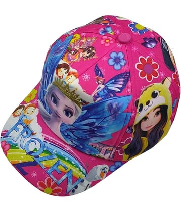 Zacharias Unisex Kids Cotton Cap kc-16 (Dark Pink_1-5 Years) (Pack of 1)